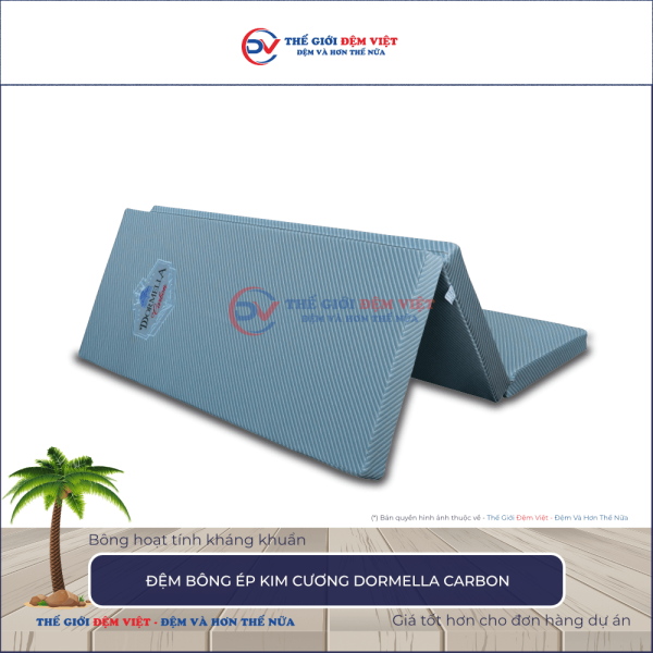 Đệm bông ép Kim Cương Dormella Carbon